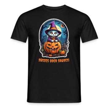 Halloween Vampir Design 3.1 - Männer T-Shirt - Schwarz - Vorne - AI Model Male 178 light (178cm)
