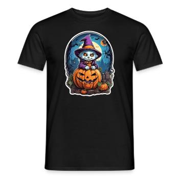 Halloween Vampire Blank Template 3.0 - Men's T-Shirt - black - Front - AI Model Male 178 light (178cm)