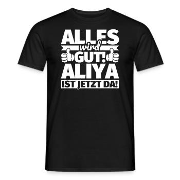 Aliya Vorname Geschenk lustiger Spruch - Männer T-Shirt - Schwarz - Vorne - AI Model Male 178 light (178cm)