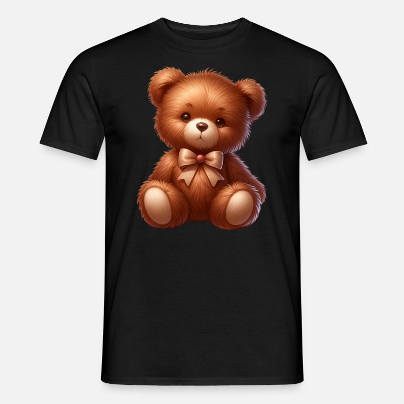 Teddybär - Männer T-Shirt - Schwarz