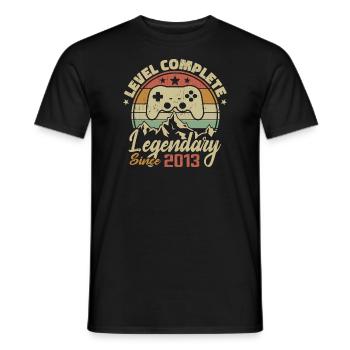 Cadeau D'anniversaire 2013 Niveau Complete - 2013 - T-shirt homme - noir - Devant - AI Model Male 178 light (178cm)
