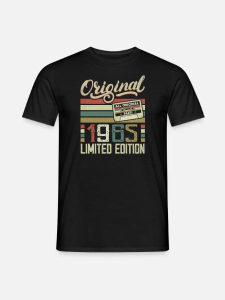 Vintage 1965 Cadeau D'anniversaire Rétro 1965 - T-shirt homme - noir