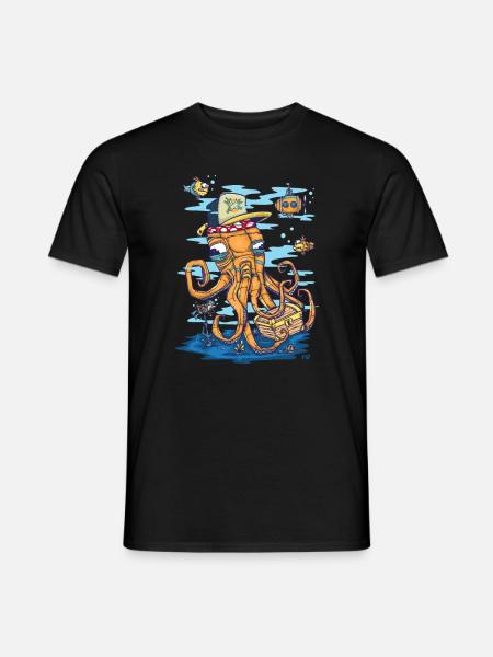 Scène marine - T-shirt homme - noir