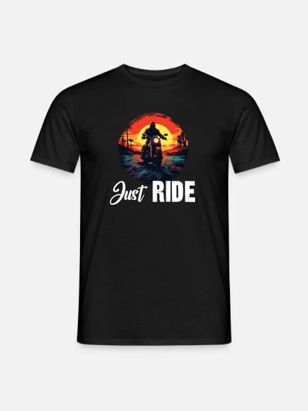 Just Ride - Men's T-Shirt - black