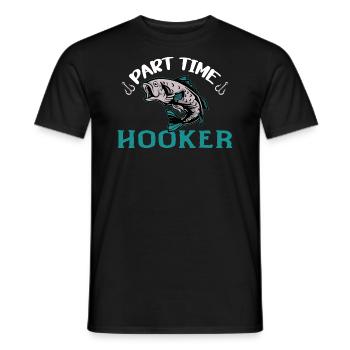 Pêcheur pêcheur pêche pêche idée cadeau humour - T-shirt homme - noir - Devant - AI Model Male 178 light (178cm)