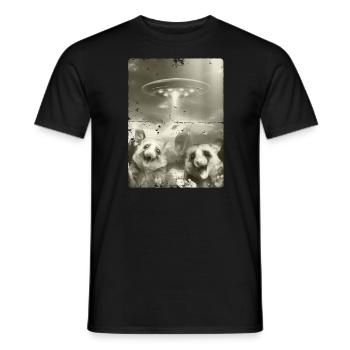 Opossums d’invasion d’ovnis extraterrestres - T-shirt homme - noir - Devant - AI Model Male 178 light (178cm)