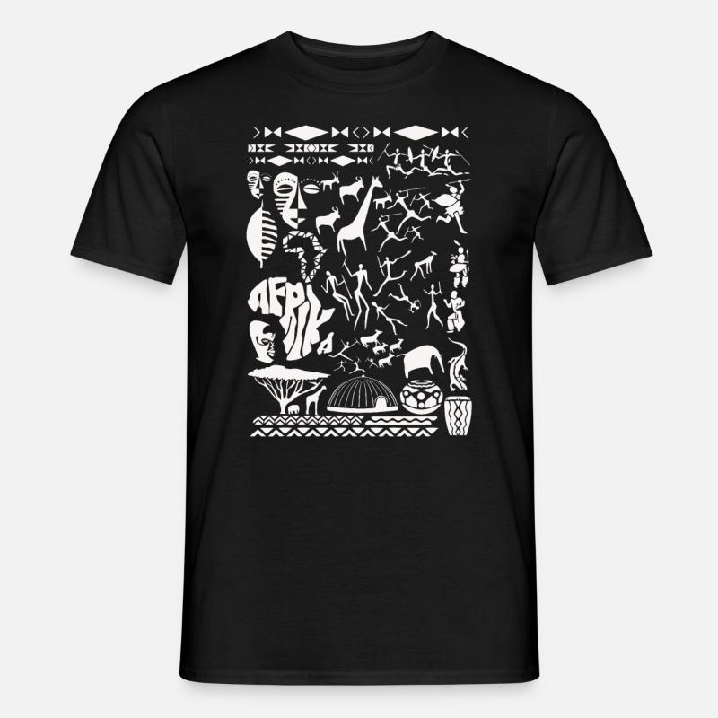 Afrika-Geist - Männer T-Shirt - Schwarz