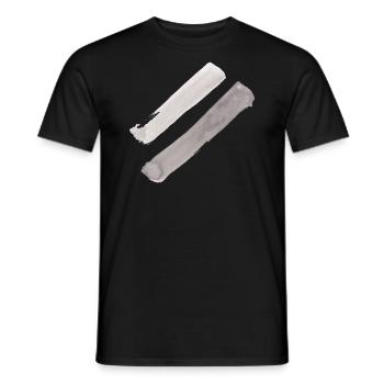 stripe - Men's T-Shirt - black - Front - AI Model Male 178 light (178cm)
