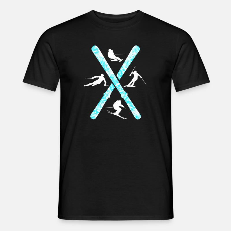 skiing - Men's T-Shirt - black