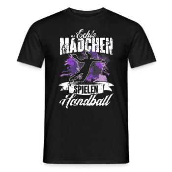 Handball Handballerin Frauen Handball - Männer T-Shirt - Schwarz - Vorne - AI Model Male 178 light (178cm)