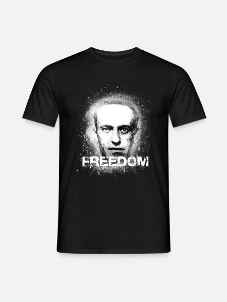 Freedom,Freedom,Russia,Graffiti - Men's T-Shirt - black