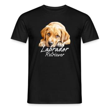 Labrador Retriever - T-shirt homme - noir - Devant - AI Model Male 178 light (178cm)