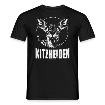 Kitzhelden - Männer T-Shirt - Schwarz - Vorne - AI Model Male 178 light (178cm)