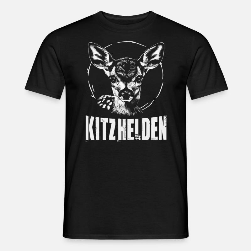 Kitzhelden - Männer T-Shirt - Schwarz