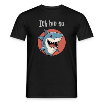 Ich bin so Hai - Männer T-Shirt - Schwarz - Vorne - AI Model Male 178 light (178cm)
