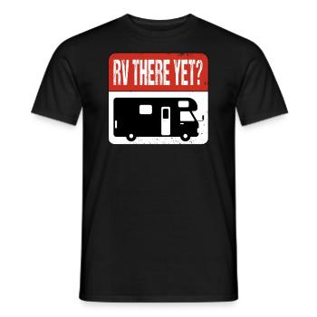 Signe d’avertissement RV déjà là-bas ? Camping-car camping-car - T-shirt homme - noir - Devant - AI Model Male 178 light (178cm)