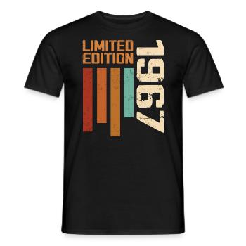 Vintage 1967 Cadeau d’anniversaire 1967 Retro 1967 - T-shirt homme - noir - Devant - AI Model Male 178 light (178cm)