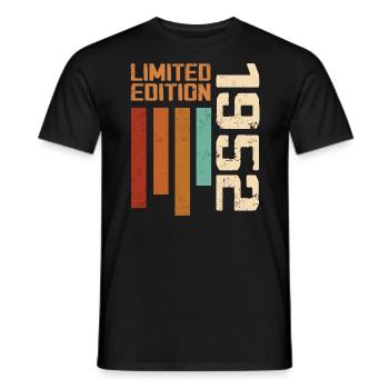 Vintage 1952 Retro 1952 Birthday Gift - Men's T-Shirt - black - Front - AI Model Male 178 light (178cm)