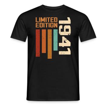 Vintage 1941 Retro 1941 Birthday Gift - Men's T-Shirt - black - Front - AI Model Male 178 light (178cm)
