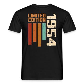 Vintage 1954 Cadeau d’anniversaire 1954 Retro 1954 - T-shirt homme - noir - Devant - AI Model Male 178 light (178cm)