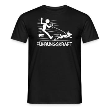 Führungskraft Hund Hundehalter Geschenkidee Lustig - Männer T-Shirt - Schwarz - Vorne - AI Model Male 178 light (178cm)