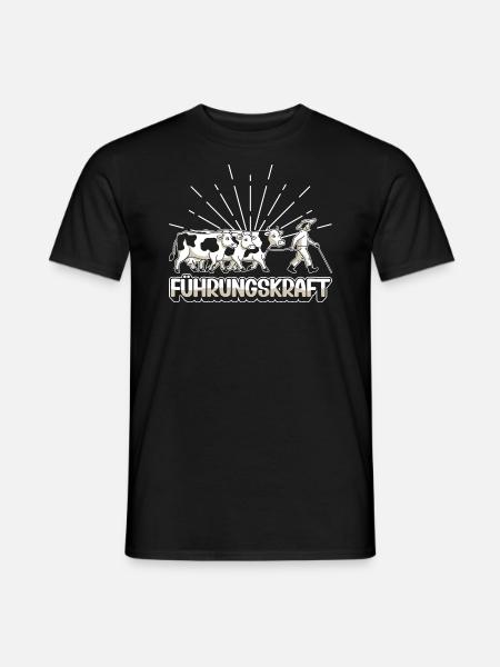 Führungskraft Kühe Landwirt Bauer Geschenkidee - Männer T-Shirt - Schwarz