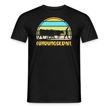 Landwirt Bauer Viehzüchter Milchbauer Geschenkidee - Männer T-Shirt - Schwarz - Vorne - AI Model Male 178 light (178cm)