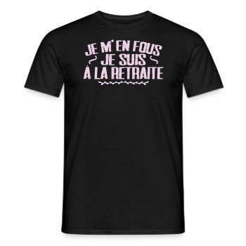 Es ist mir egal, ich bin im Ruhestand Humor - Männer T-Shirt - Schwarz - Vorne - AI Model Male 178 light (178cm)