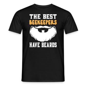 The best Beekeepers have beards - Imker Bienen - Männer T-Shirt - Schwarz - Vorne - AI Model Male 178 light (178cm)