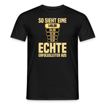 Spielothek Spielhalle RisikoleiterErfolgsleiter - Männer T-Shirt - Schwarz - Vorne - AI Model Male 178 light (178cm)