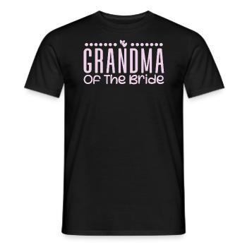 Grandma Of The Bride Wedding Party Family Wedding - T-shirt homme - noir - Devant - AI Model Male 178 light (178cm)