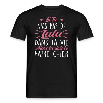 Wenn du kein Lulu Geschenk in deinem Leben hast - Männer T-Shirt - Schwarz - Vorne - AI Model Male 178 light (178cm)