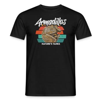 Armadillo - Drôle de dicton - T-shirt homme - noir - Devant - AI Model Male 178 light (178cm)
