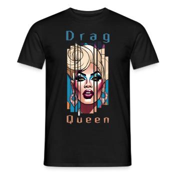 DragQueen - T-shirt homme - noir - Devant - AI Model Male 178 light (178cm)