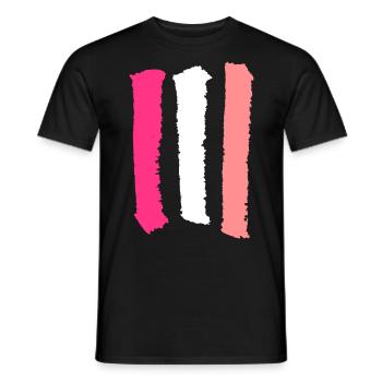Colors Stripes VECTOR - Men's T-Shirt - black - Front - AI Model Male 178 light (178cm)