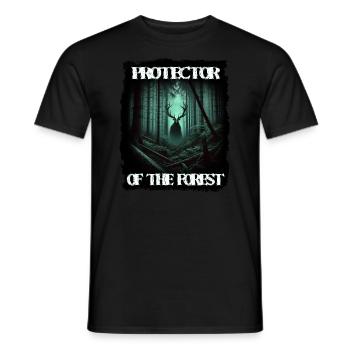Leshy - Slavic protector of the forest - Men's T-Shirt - black - Front - AI Model Male 178 light (178cm)