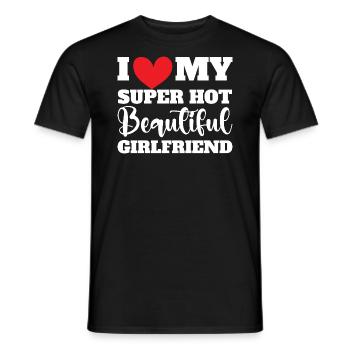 Ich Liebe Meine Freundin Paare Freund Geschenkidee - Männer T-Shirt - Schwarz - Vorne - AI Model Male 178 light (178cm)