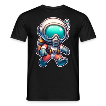 Diving Divers - Men's T-Shirt - black - Front - AI Model Male 178 light (178cm)