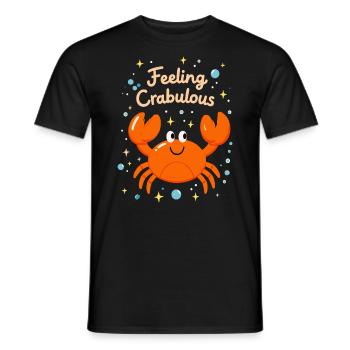 Feeling Crabulous - Men's T-Shirt - black - Front - AI Model Male 178 light (178cm)