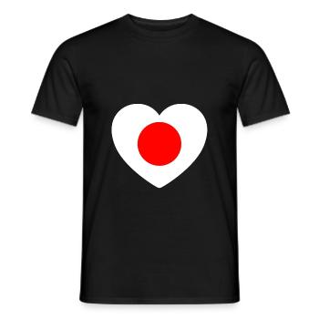 Japan - Men's T-Shirt - black - Front - AI Model Male 178 light (178cm)