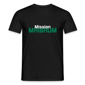 Mission Maibaum Aufpasser Shirt - Männer T-Shirt - Schwarz - Vorne - AI Model Male 178 light (178cm)