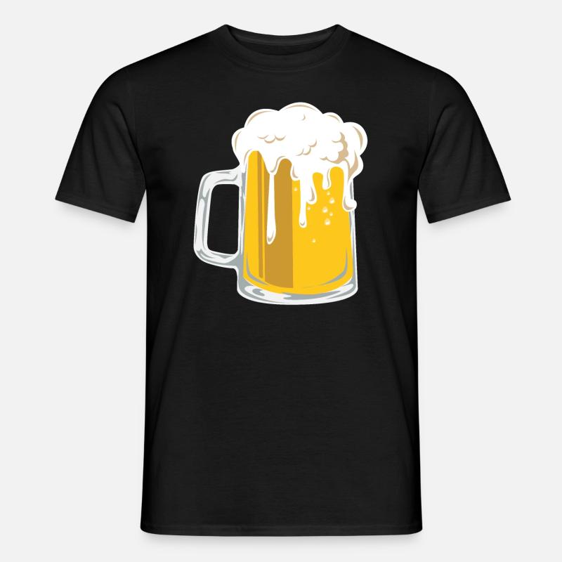 Chope à bière - T-shirt homme - noir