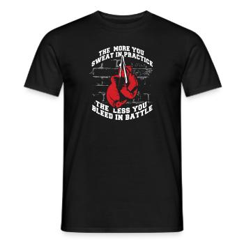 Kickboxing Kickboxer Boxer Boxing Gloves Gift - Men's T-Shirt - black - Front - AI Model Male 178 light (178cm)