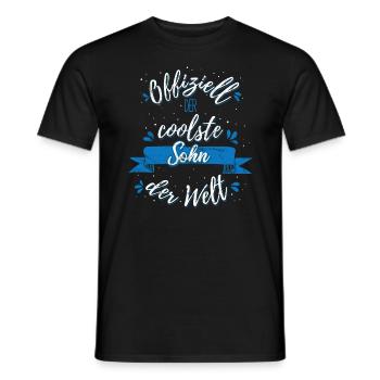 Offiziell der coolste Sohn der Welt - Männer T-Shirt - Schwarz - Vorne - AI Model Male 178 light (178cm)