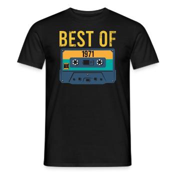 Vintage Best of 1971 Geburtstag Retro - Männer T-Shirt - Schwarz - Vorne - AI Model Male 178 light (178cm)