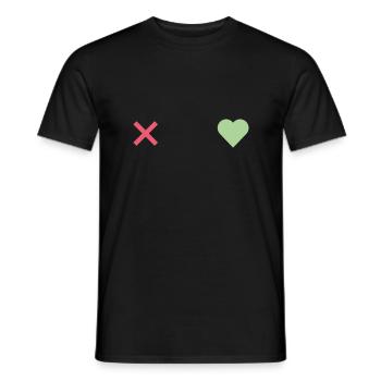 x match - Männer T-Shirt - Schwarz - Vorne - AI Model Male 178 light (178cm)