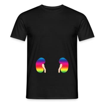 Niere Bunt Organ Mensch Geschenkidee - Männer T-Shirt - Schwarz - Vorne - AI Model Male 178 light (178cm)