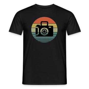 photography - Men's T-Shirt - black - Front - AI Model Male 178 light (178cm)