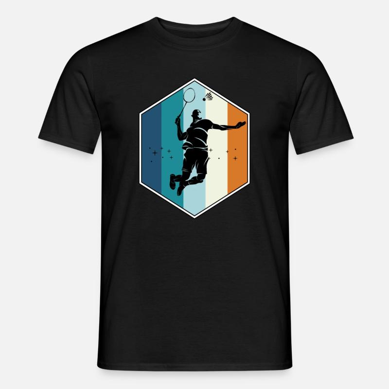 Badminton - Männer T-Shirt - Schwarz