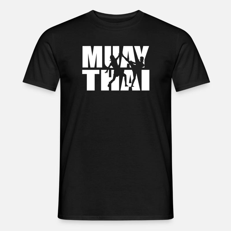 Muay Thai - Männer T-Shirt - Schwarz